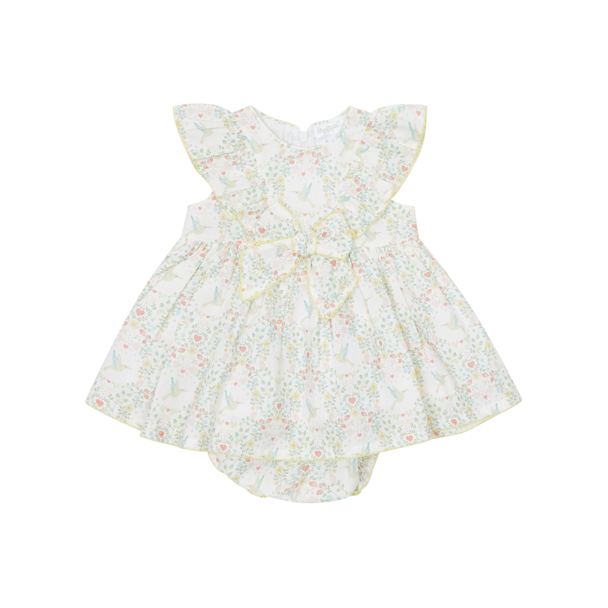 Blue Gingham Smocked Dress & Panties Set - Deolinda SS26 In Stock Now