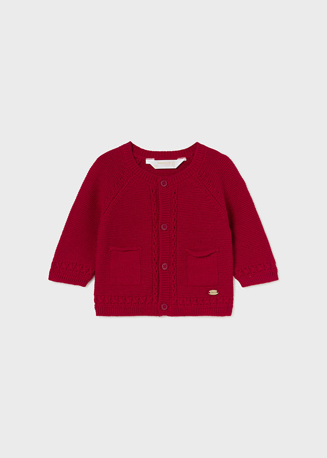 Mayoral 2302 Spanish Red Cardigan In Stock Now