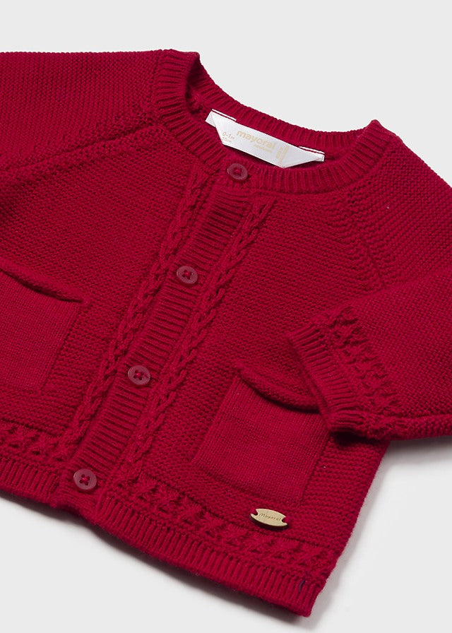 Mayoral 2302 Spanish Red Cardigan In Stock Now