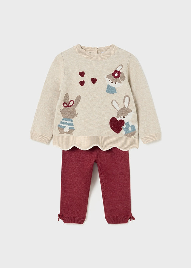 Mayoral 2549 Rabbit Jumper and Leggings In Stock Now