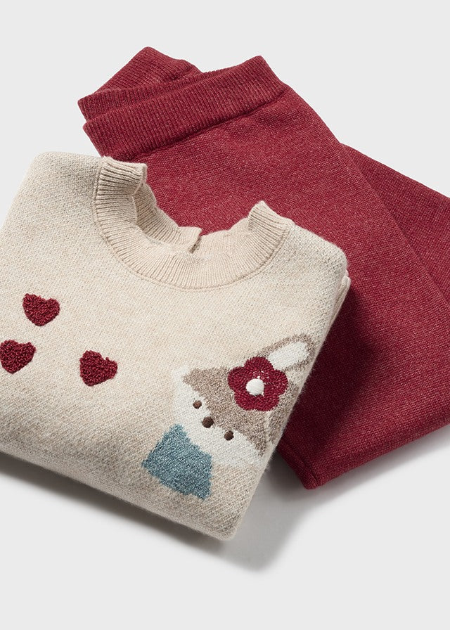 Mayoral 2549 Rabbit Jumper and Leggings In Stock Now