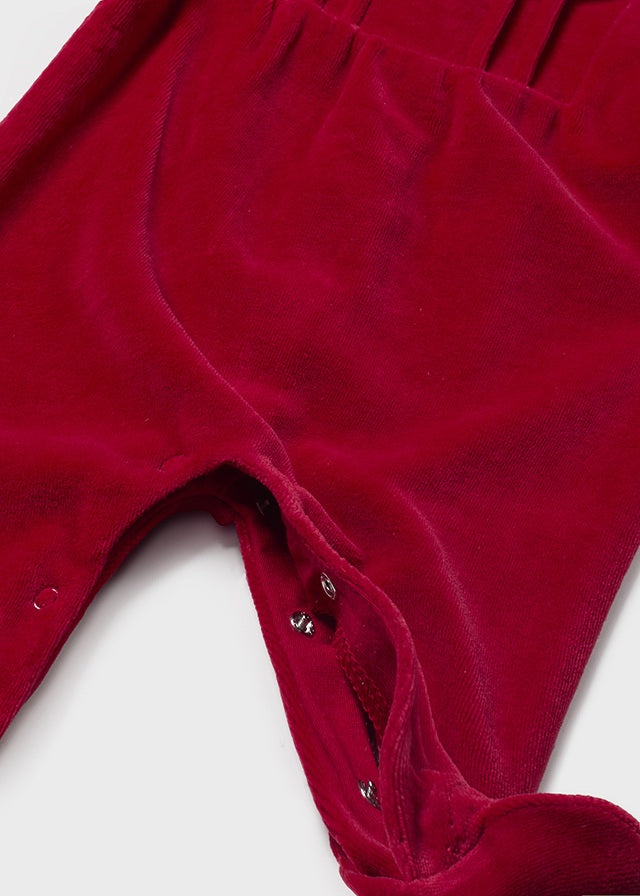 Mayoral 2776 Spanish Velour Red Pyjamas In Stock Now
