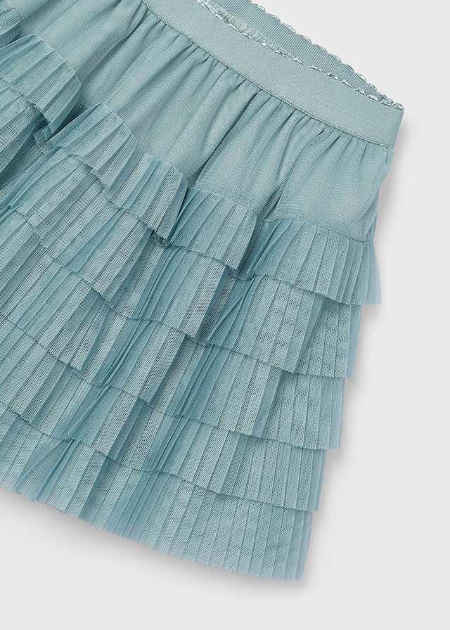 Mayoral 4065 Jade Tee-Shirt and 4902 Jade Pleated Tulle Skirt In Stock Now