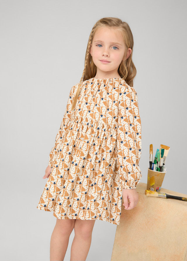 Mayoral 4920 Caramel Dress In Stock Now
