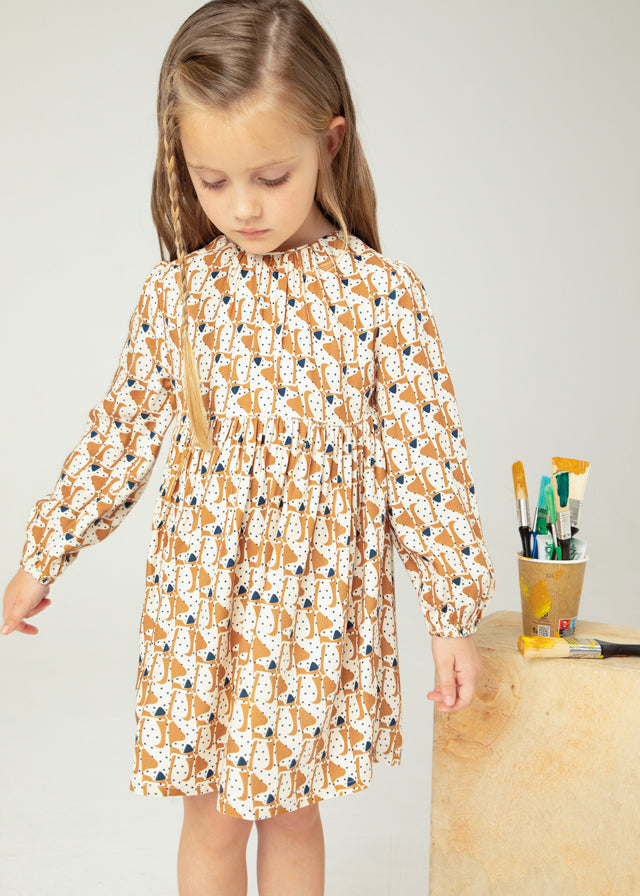 Mayoral 4920 Caramel Dress In Stock Now
