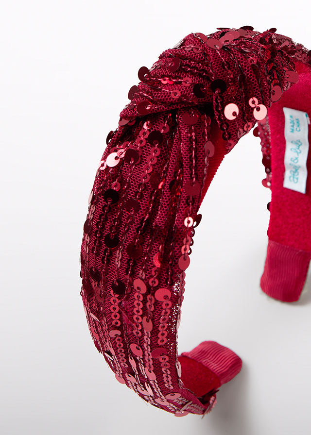 Abel & Lula 5925 Red Spangles Headband In Stock Now