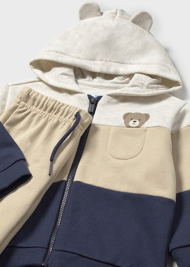 Mayoral 2059 Long Sleeve Teddy Bear Tee-Shirt and Mayoral 918 Blue Three Piece Tracksuit In Stock Now