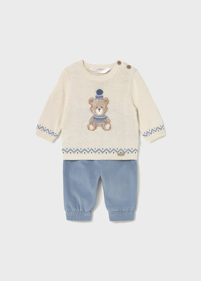 Mayoral 2580 Bluebell Jumper and Trousers In Stock Now