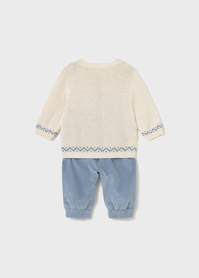 Mayoral 2580 Bluebell Jumper and Trousers In Stock Now