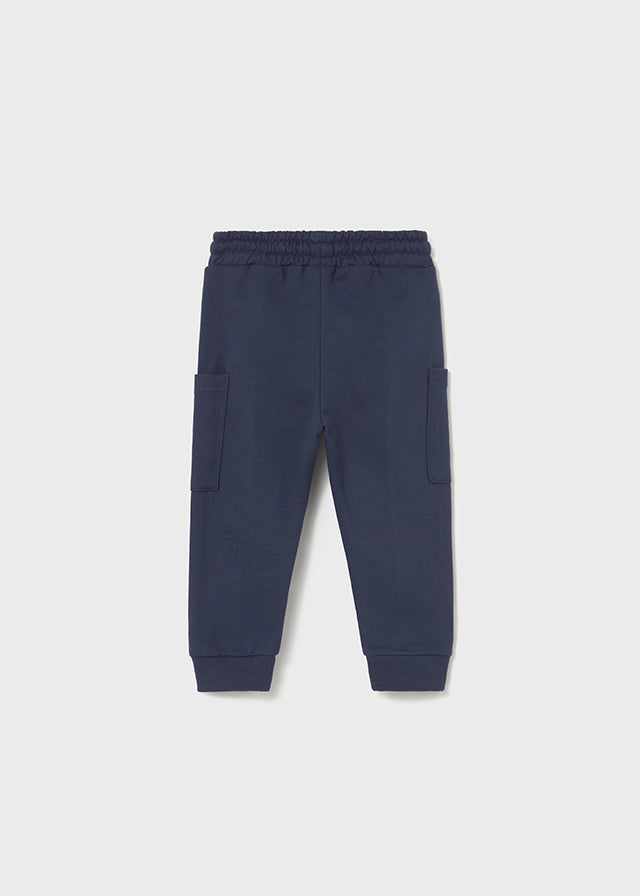 Mayoral 2058 Cream Long Sleeve Teddy Bear Tee-Shirt and Mayoral 2836 Blue Three Piece Tracksuit In Stock Now