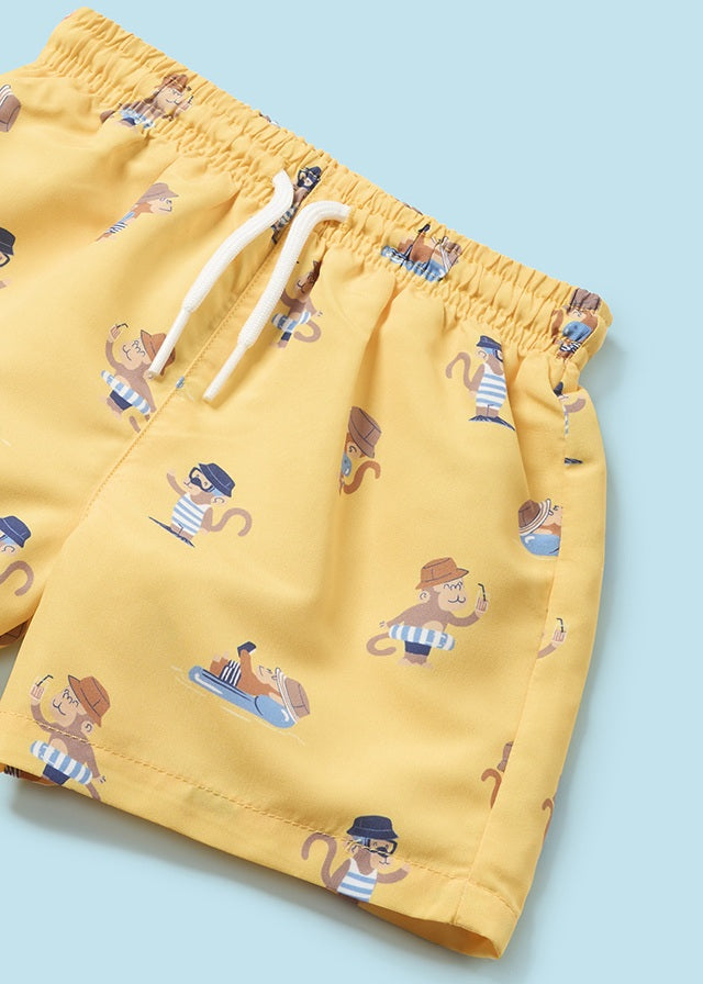 Mayoral 1036 Top with 1647 Banana Swim Shorts and Hat