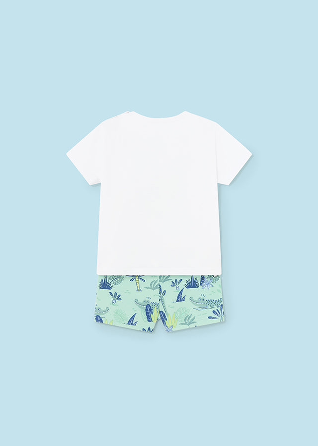 Mayoral 1648 Aqua Tee-Shirt and Swim Shorts