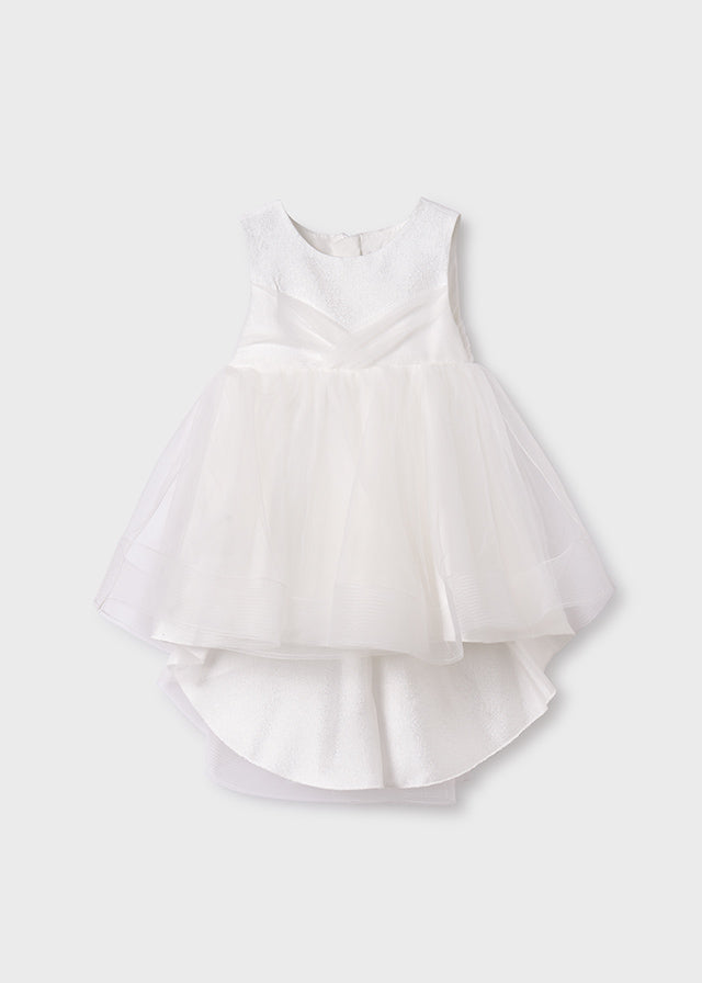 Abel & Lula 5012 Cream Shimmer Tulle Dress and Panties