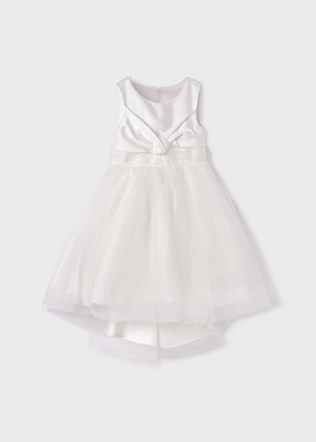Abel & Lula 5037 Cream Shimmer Tulle Dress
