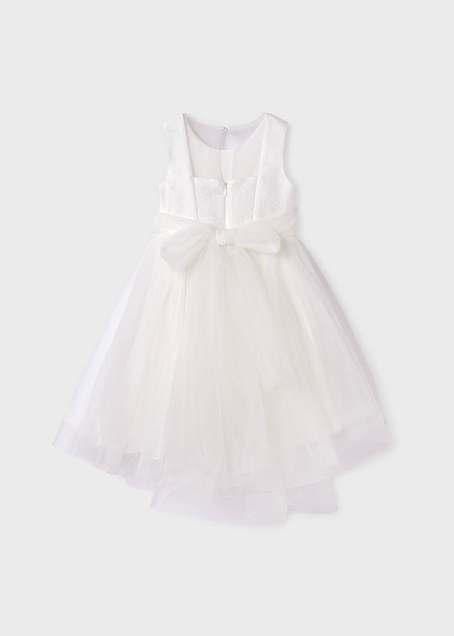 Abel & Lula 5037 Cream Shimmer Tulle Dress