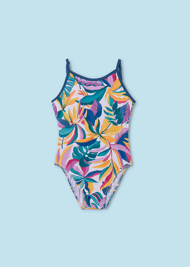 Mayoral 6765 Porcelain Swimsuit and 6860 Cobalt Playsuit