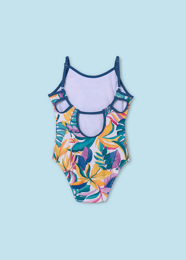 Mayoral 6765 Porcelain Swimsuit and 6860 Cobalt Playsuit