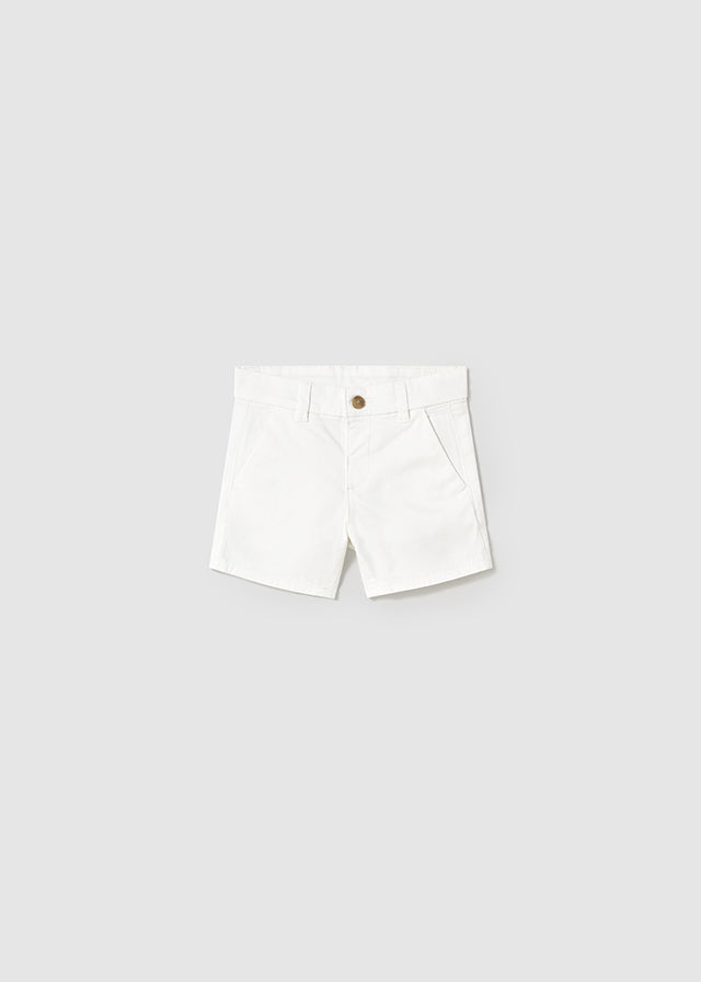 Mayoral 1106 Light Blue Polo Shirt and Mayoral 207 White Twill Shorts In Stock Now