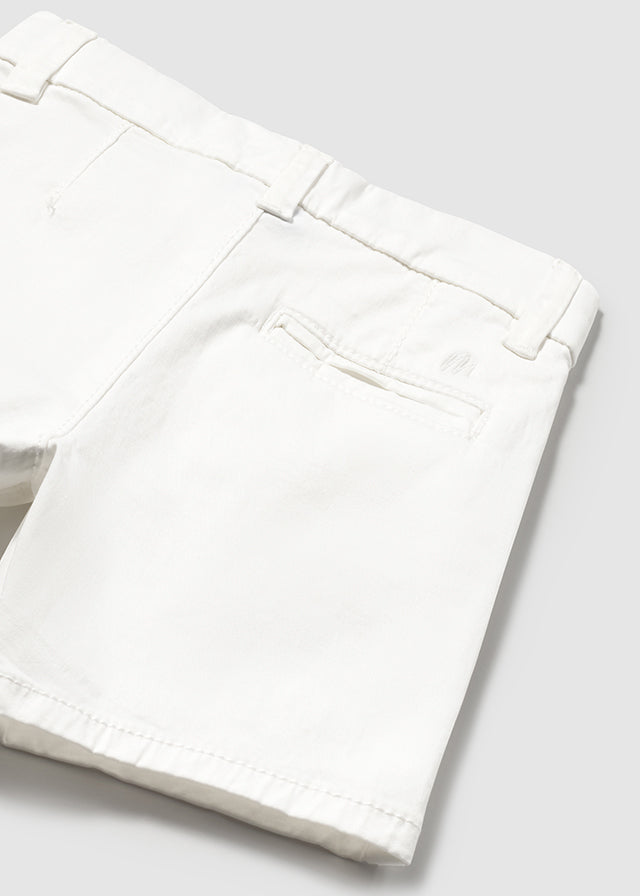 Mayoral 1106 Light Blue Polo Shirt and Mayoral 207 White Twill Shorts In Stock Now