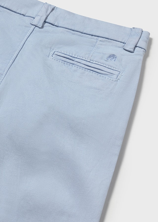 Mayoral 1116 Light Blue Linen Shirt, Mayoral 522 Light Blue Twill Trousers and Mayoral 1302 Jumper In Stock Now