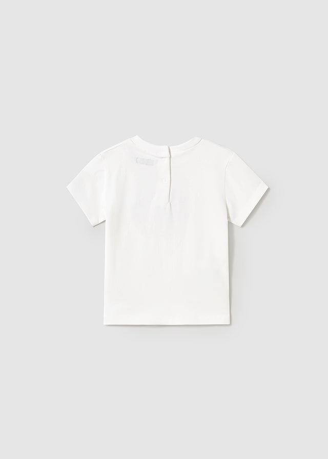 Mayoral 1052 White Tee-Shirt and Mayoral 1240 Brick Red Shorts In Stock Now