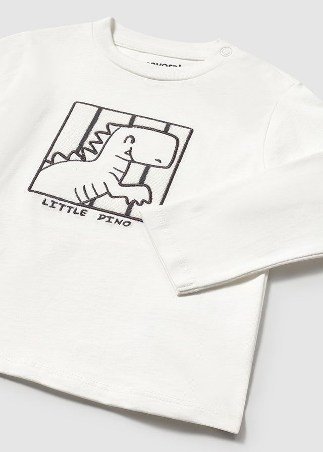 Mayoral 1068 Long Sleeve Tee-Shirt and Mayoral 1584 Stripe Trousers In Stock Now