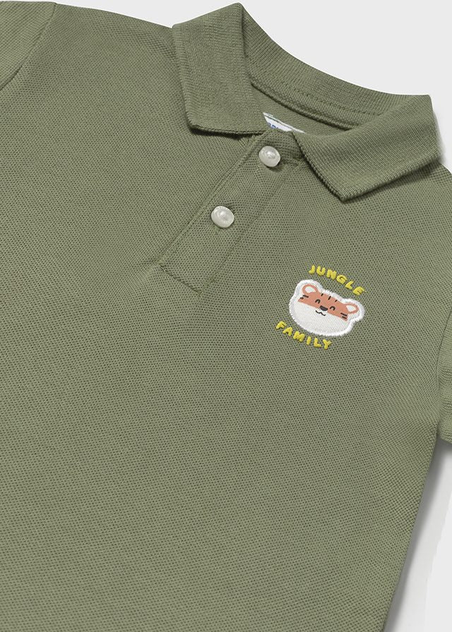 Mayoral 1108 Sage Polo Shirt, Mayoral 1582 Denim Jeans and Mayoral 1301 Stripe Jumper In Stock Now