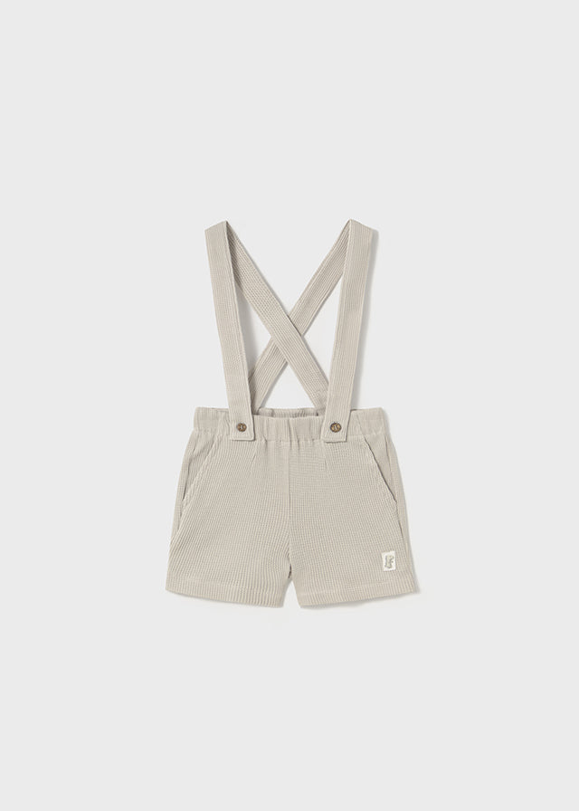 Mayoral 1109 Dinosaur Short Sleeve Polo Shirt and Mayoral 1243 Shorts with Braces In Stock Now