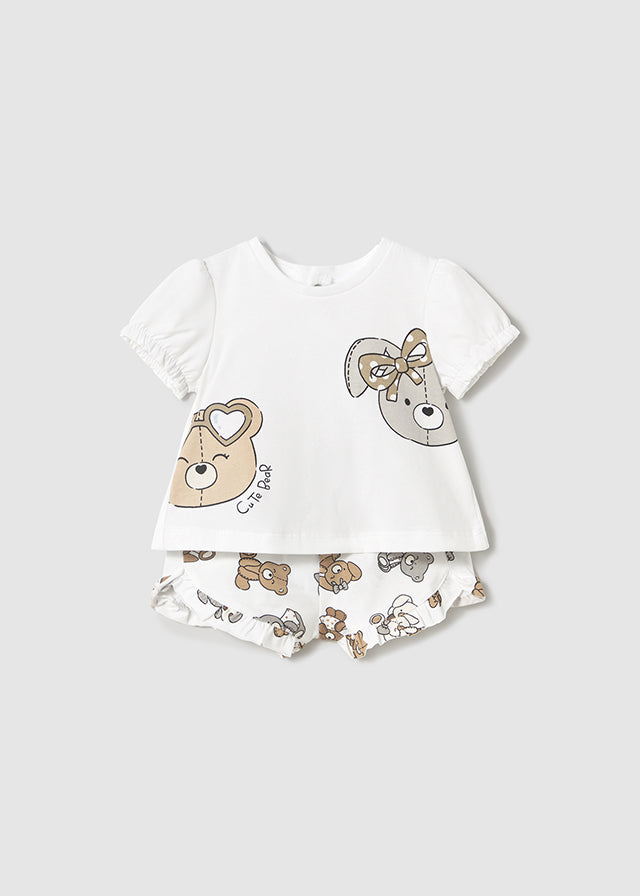 Mayoral 1256 Tee-Shirt and Shorts Set In Stock Now