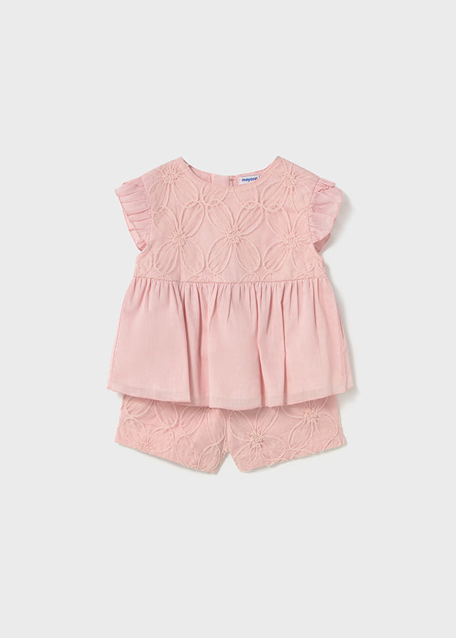 Mayoral 1261 Rose Shorts Set In Stock Now