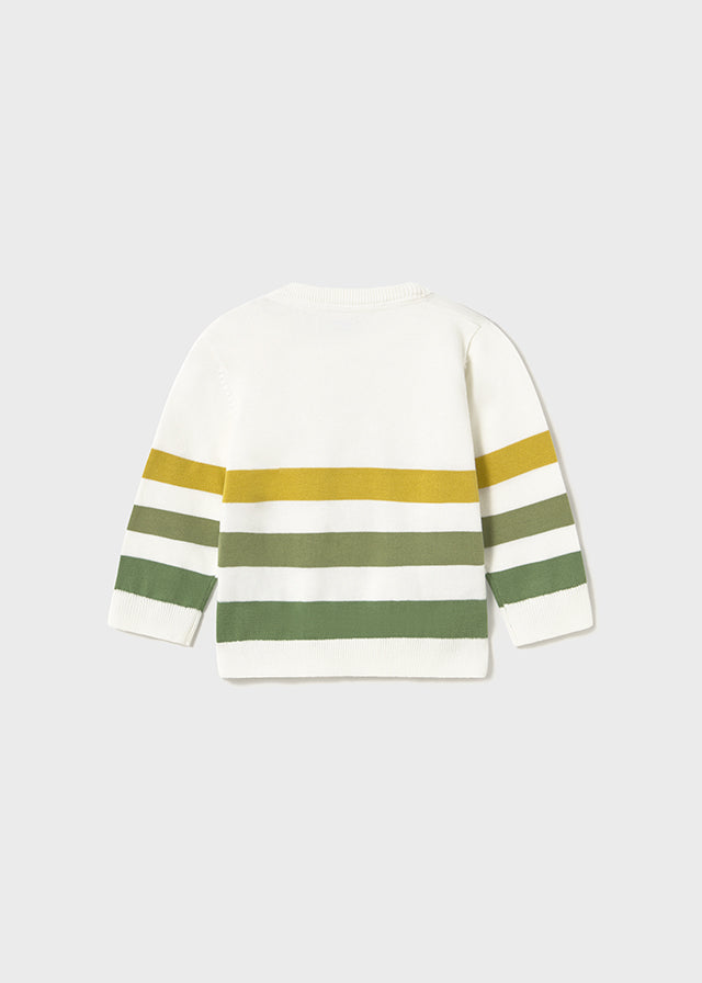 Mayoral 1108 Sage Polo Shirt, Mayoral 1582 Denim Jeans and Mayoral 1301 Stripe Jumper In Stock Now