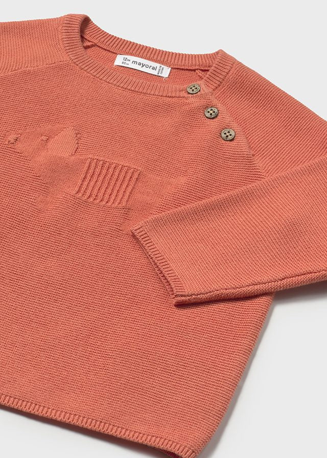 Mayoral 1302 Peach Jumper and Mayoral 1576 Charcoal Trousers In Stock Now