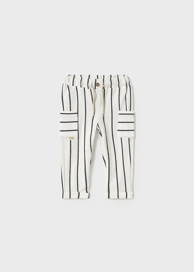 Mayoral 1068 Long Sleeve Tee-Shirt and Mayoral 1584 Stripe Trousers In Stock Now