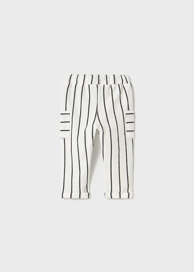 Mayoral 1068 Long Sleeve Tee-Shirt and Mayoral 1584 Stripe Trousers In Stock Now
