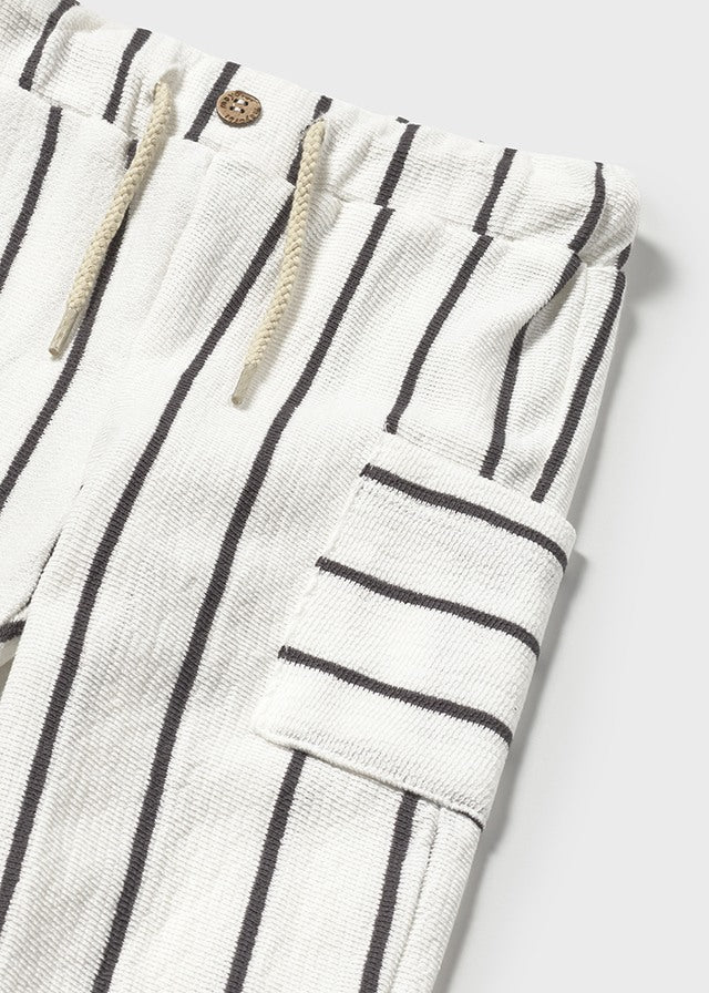 Mayoral 1068 Long Sleeve Tee-Shirt and Mayoral 1584 Stripe Trousers In Stock Now