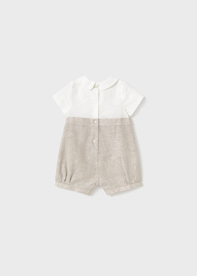 Mayoral 1615 Linen Romper In Stock Now