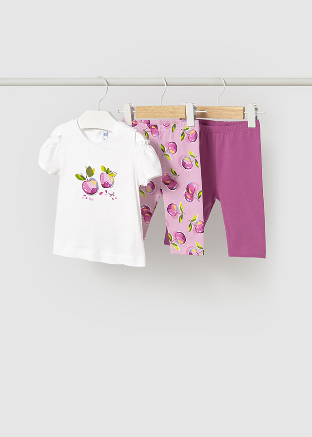 Mayoral 1740 Mauve Tee-Shirt and Two Pairs of Leggings – Cherubs