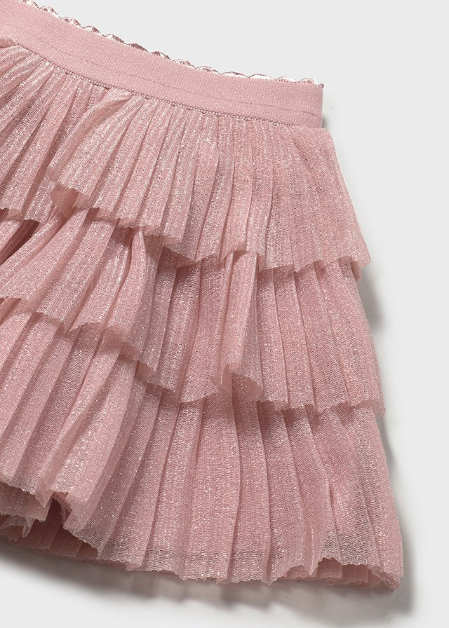Mayoral 1041 Tee-Shirt and Mayoral 1901 Rose Pleated Tulle Skirt In Stock Now