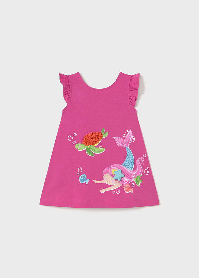 Mayoral 1927 Fuchsia Dress In Stock Now