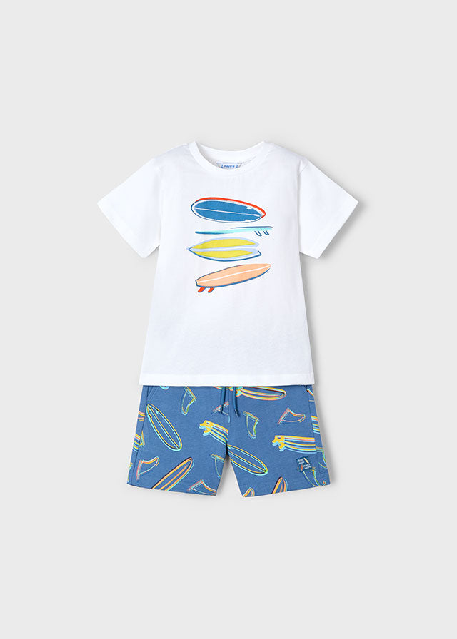 Mayoral 3604 Surf Board Shorts Set In Stock Now