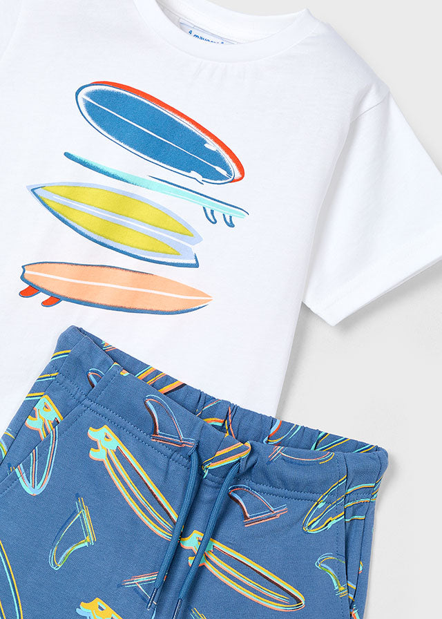 Mayoral 3604 Surf Board Shorts Set In Stock Now
