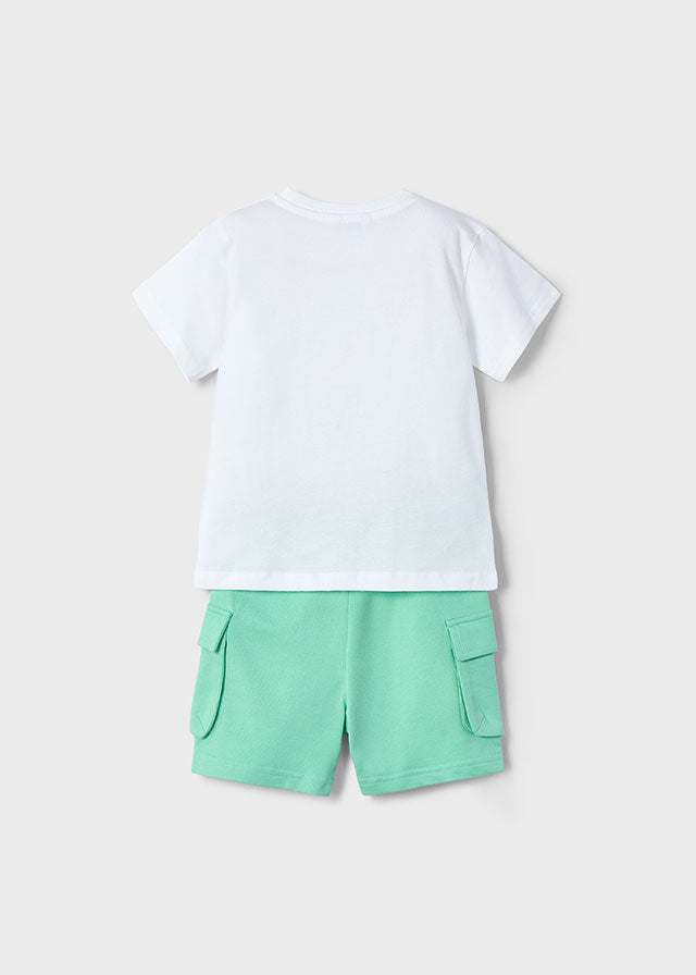 Mayoral 3605 Aqua Marine Shorts Set In Stock Now