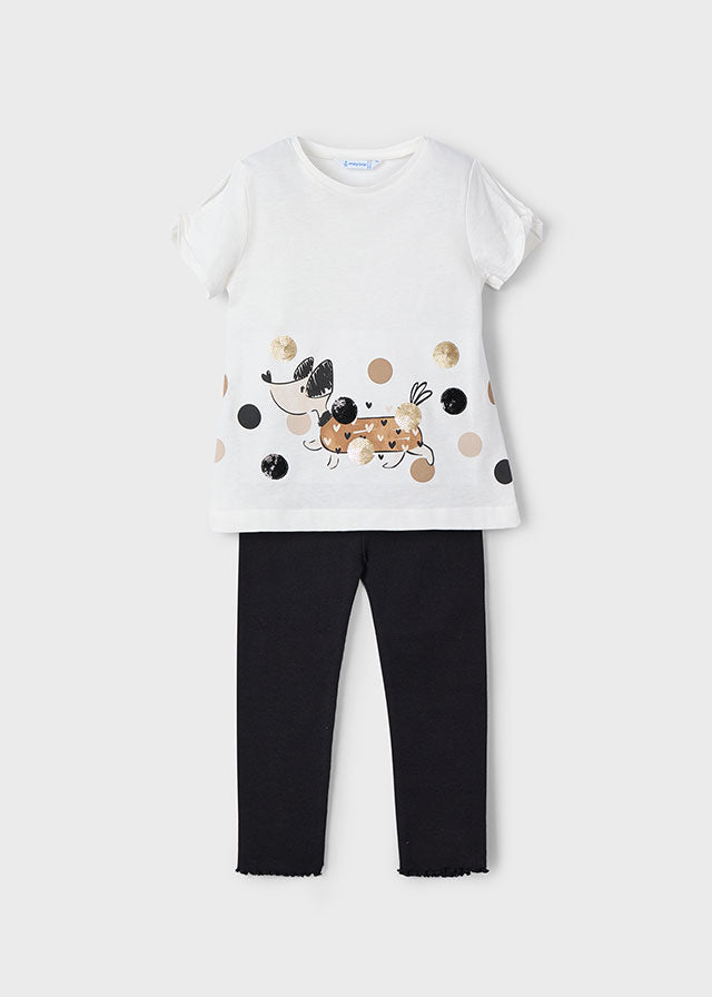Mayoral 3706 Black Leggings Set In Stock Now