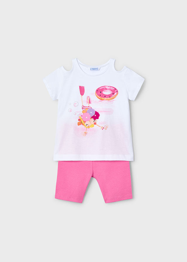 Mayoral 3708 Camellia Shorts Set In Stock Now
