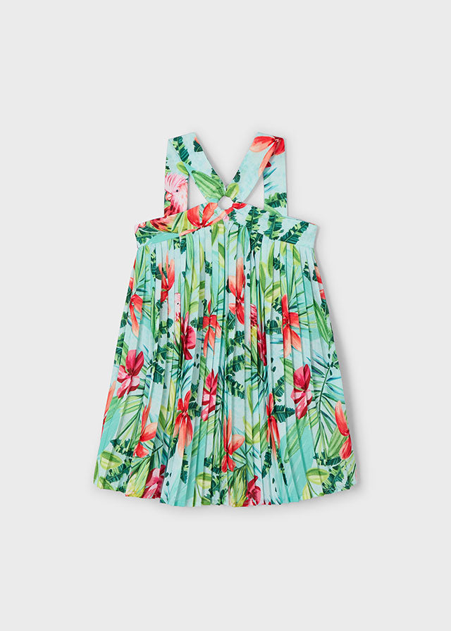 Mayoral 3934 Aqua Pleated Dress – Cherubs Mayoral 3934 Aqua Pleated Dress – Cherubs