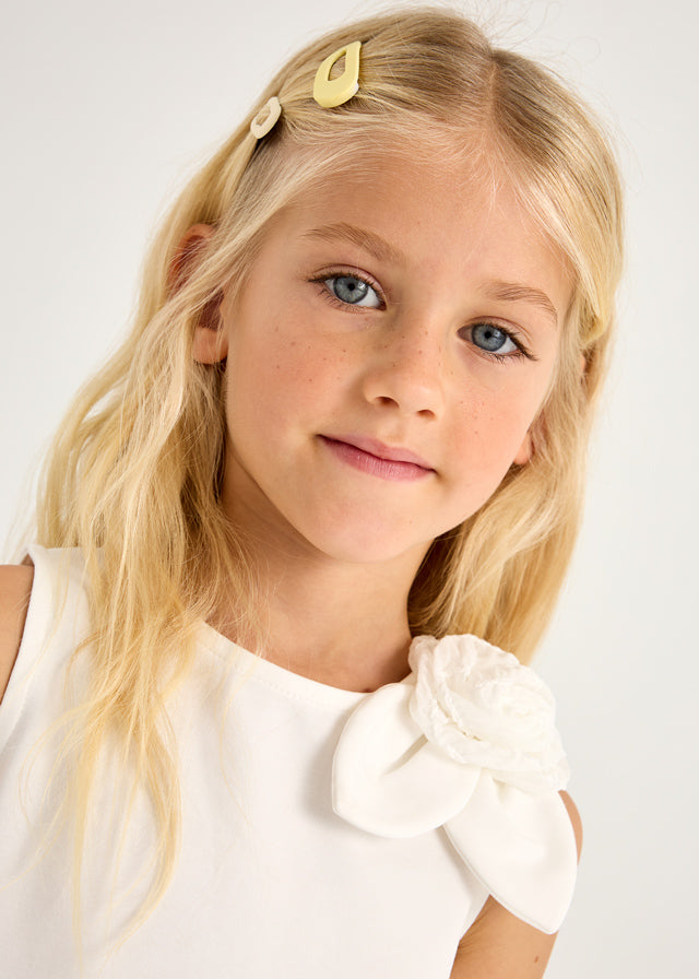 Mayoral 3966 Natural Top and Skirt In Stock Now