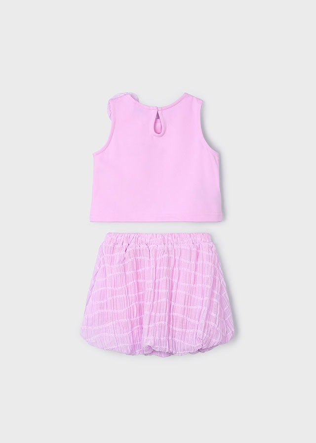 Mayoral 3966 Mauve Top and Skirt In Stock Now