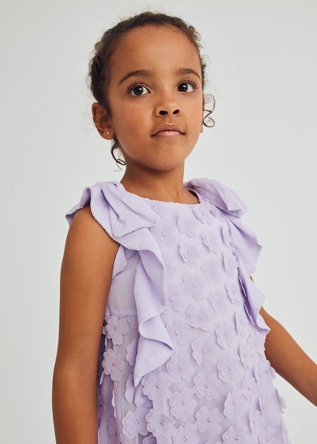 Abel & Lula 5042 Lilac Floral Dress In Stock Now