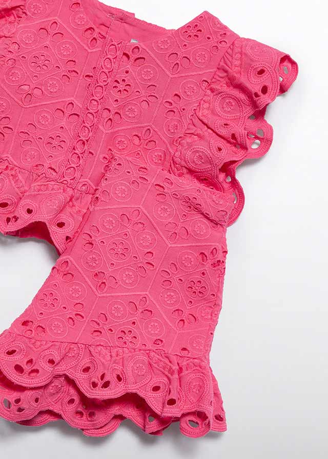Abel & Lula 5218 Fuchsia Embroidered Shorts Set In Stock Now