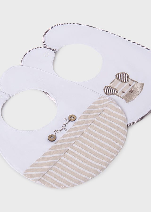 Mayoral 1705 Pack of Two Rompers, Mayoral 9877 Pack of Two Bibs and Mayoral 9861 Blanket In Stock Now